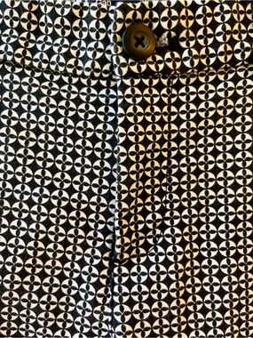 GAP Black and White Geometric Slim-City Pants Geo Dot Pattern size 4R